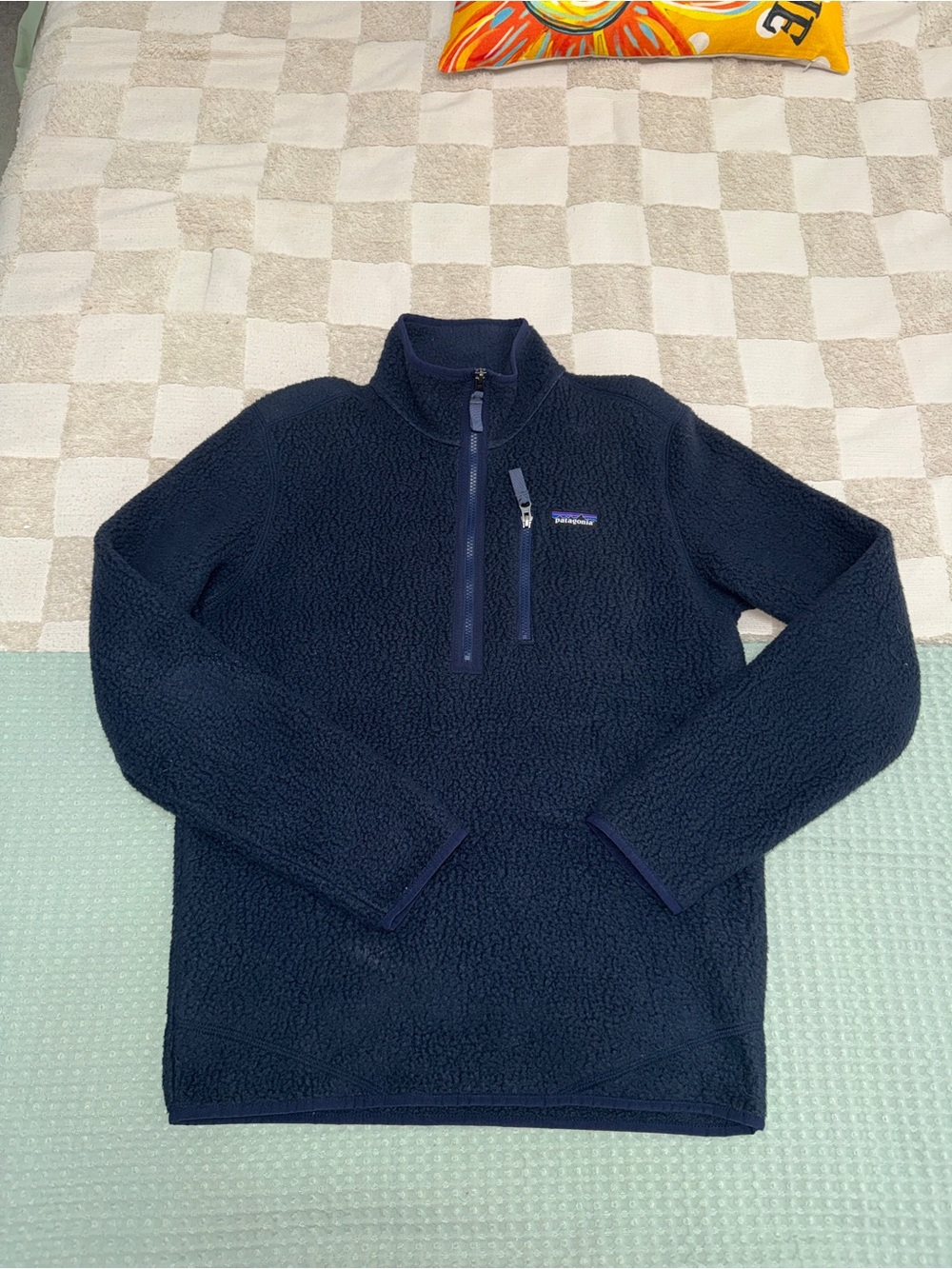 Patagonia Navy Retro Pile Pullover size Small